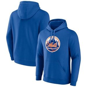NWT Men's New York Mets Cooperstown Collection Pullover Hoodie - Royal Blue~$99